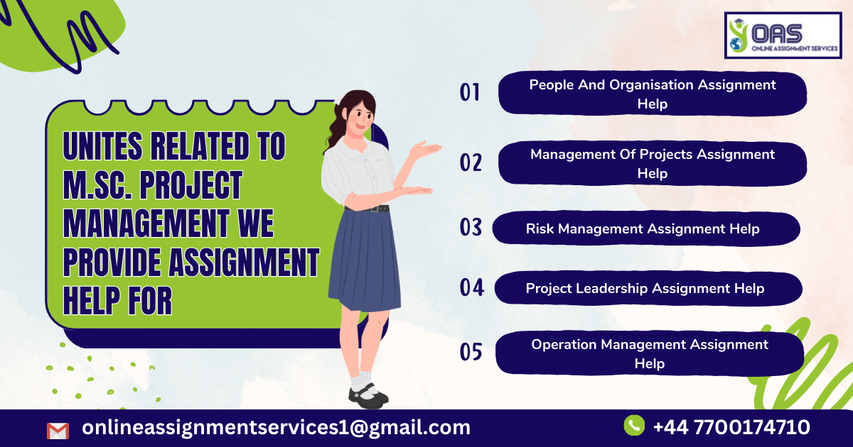 Other Units Related to M.Sc. Project Management We Provide Assignment Help For!