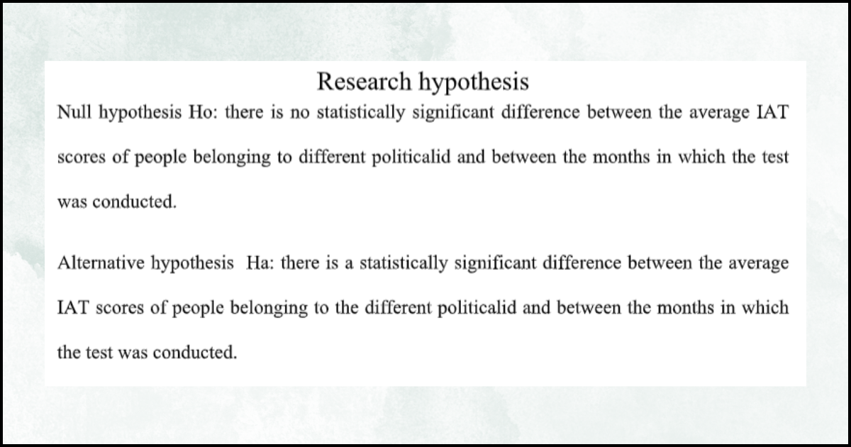 Truncated research report assignment, Research hypothesis example.