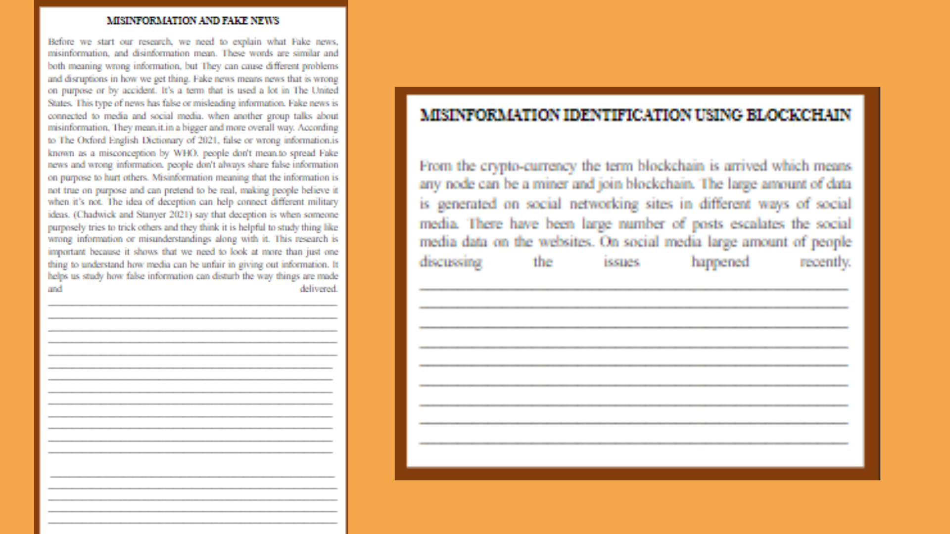 7BSM2003 Misinformation and Misinformation Identification section