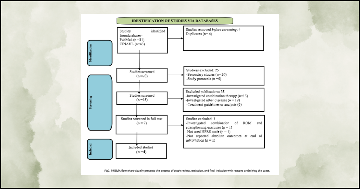 Identification of studies via databases example.