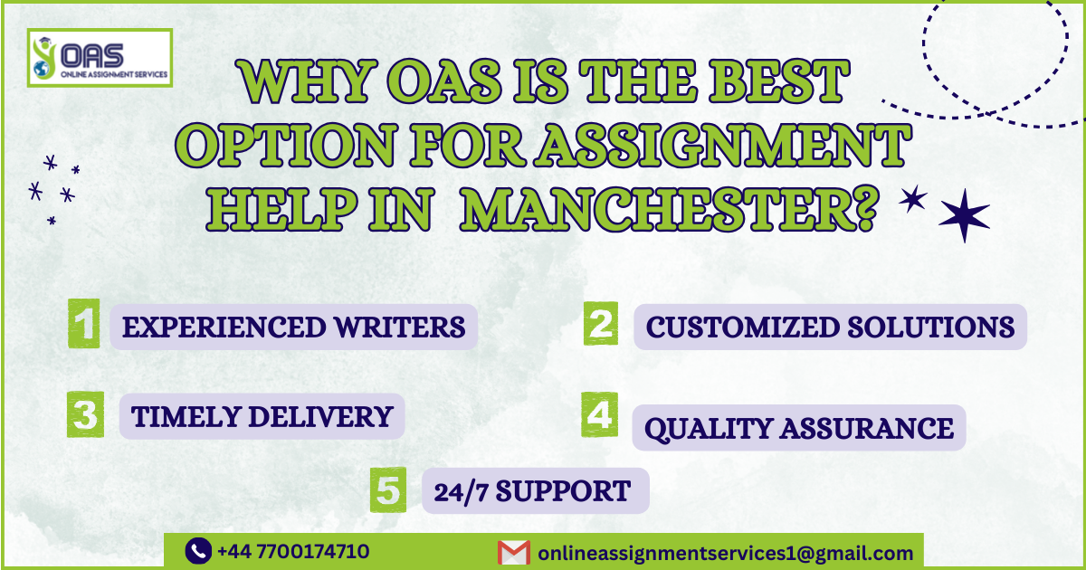 Why OAS is the best option for Assignment Help in Manchester?