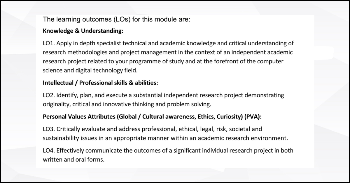 Assignment Criteria 1