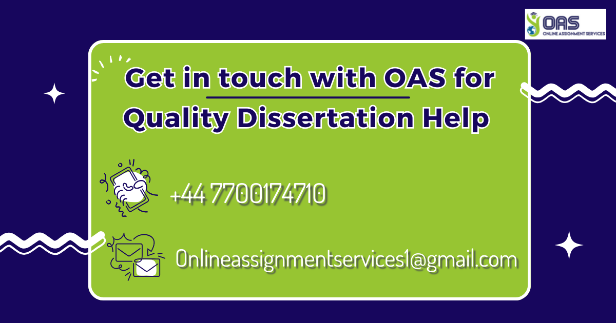 Reach out to us to book your dissertation today!