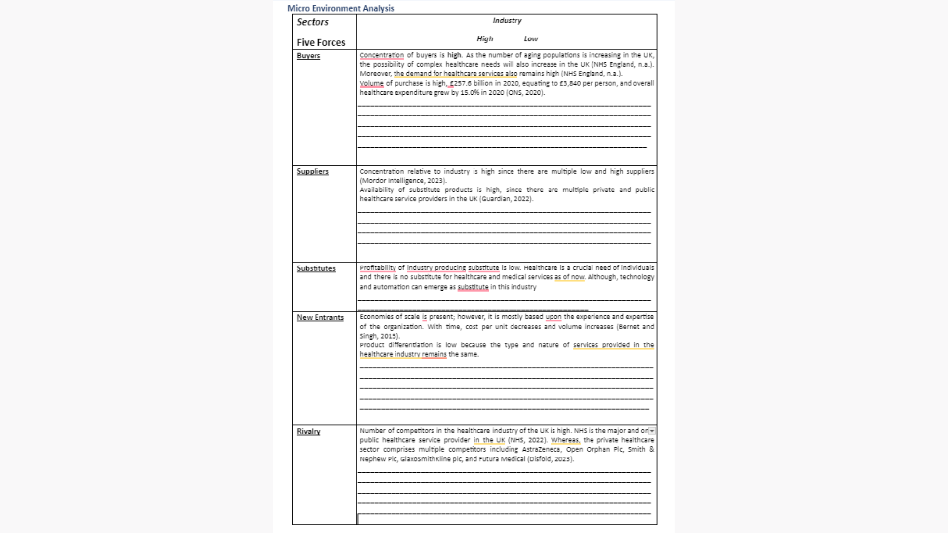 7BSM2004 Micro Environmental Analysis