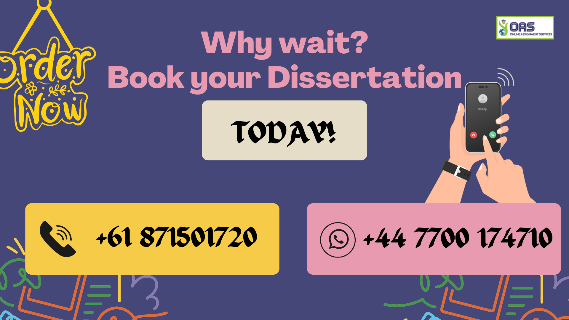 Book your Dissertation today for SHGM57