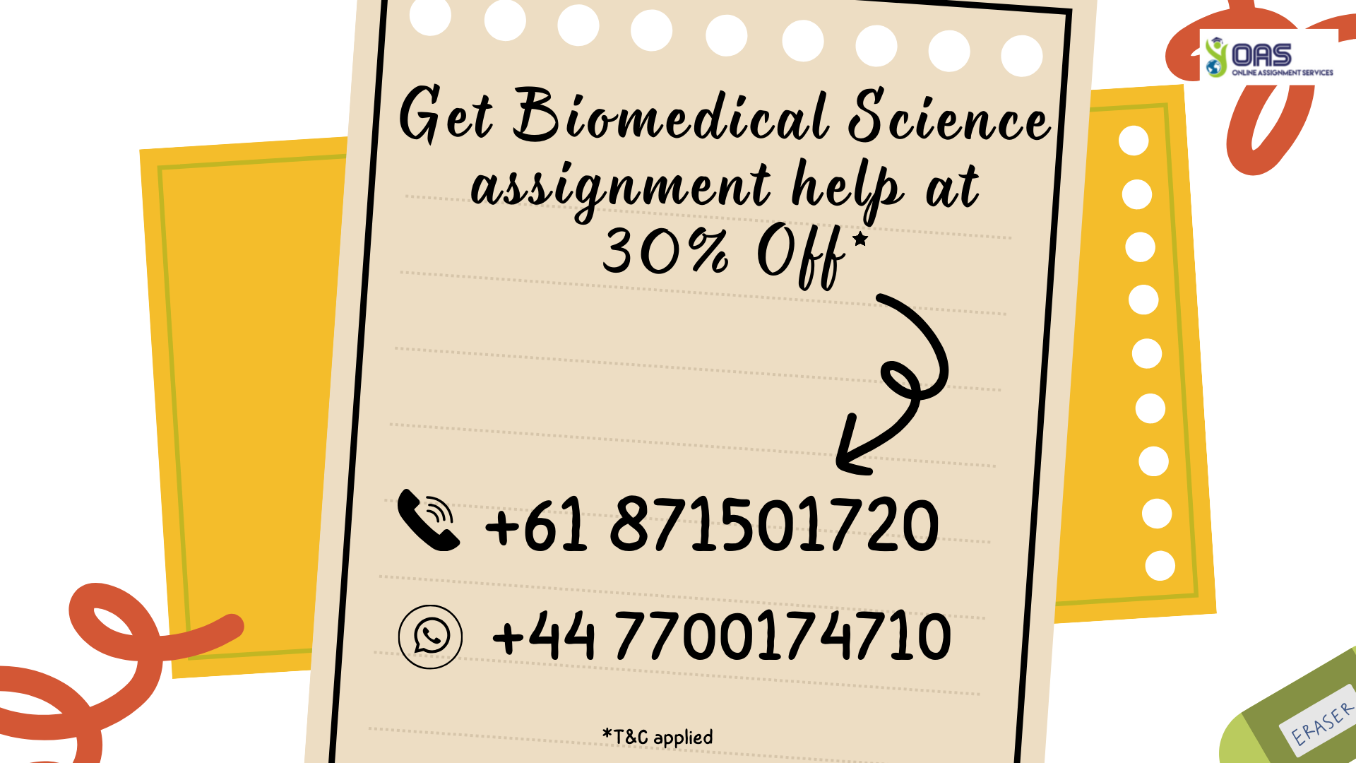 Get Biomedical Science assignment help at 30 percent off for HCS329