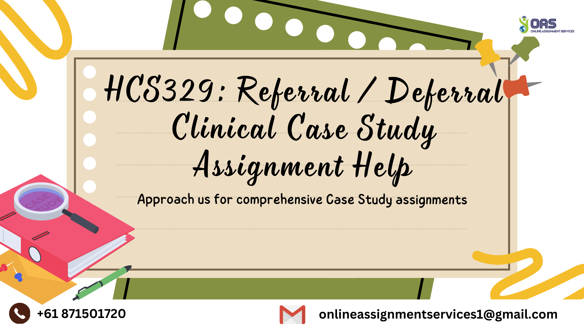 HCS329 Referral _ Deferral Clinical Case Study Assignment Help