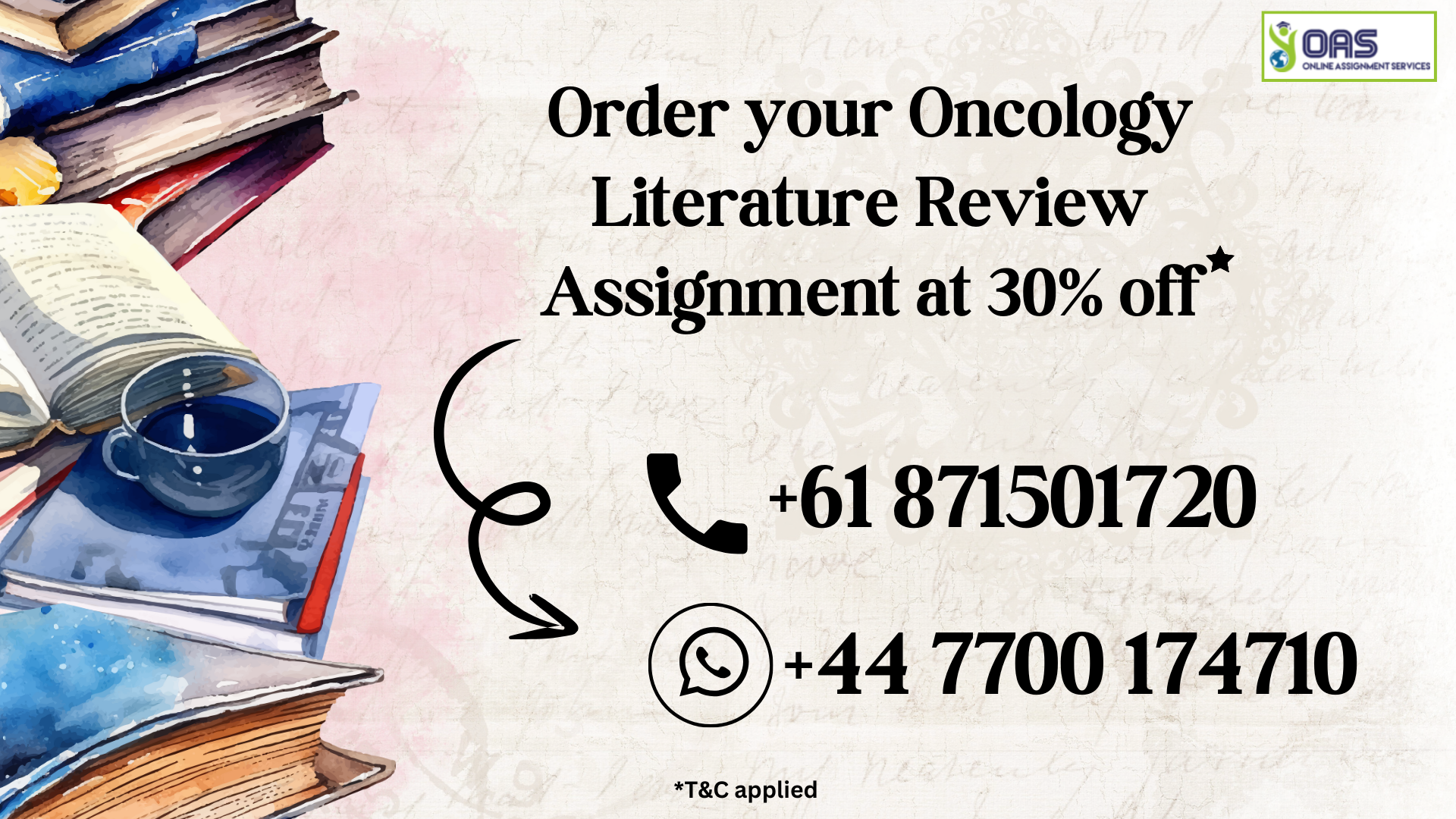 Order your Oncology Literature Review Assignment at 30 percent off for MD7006