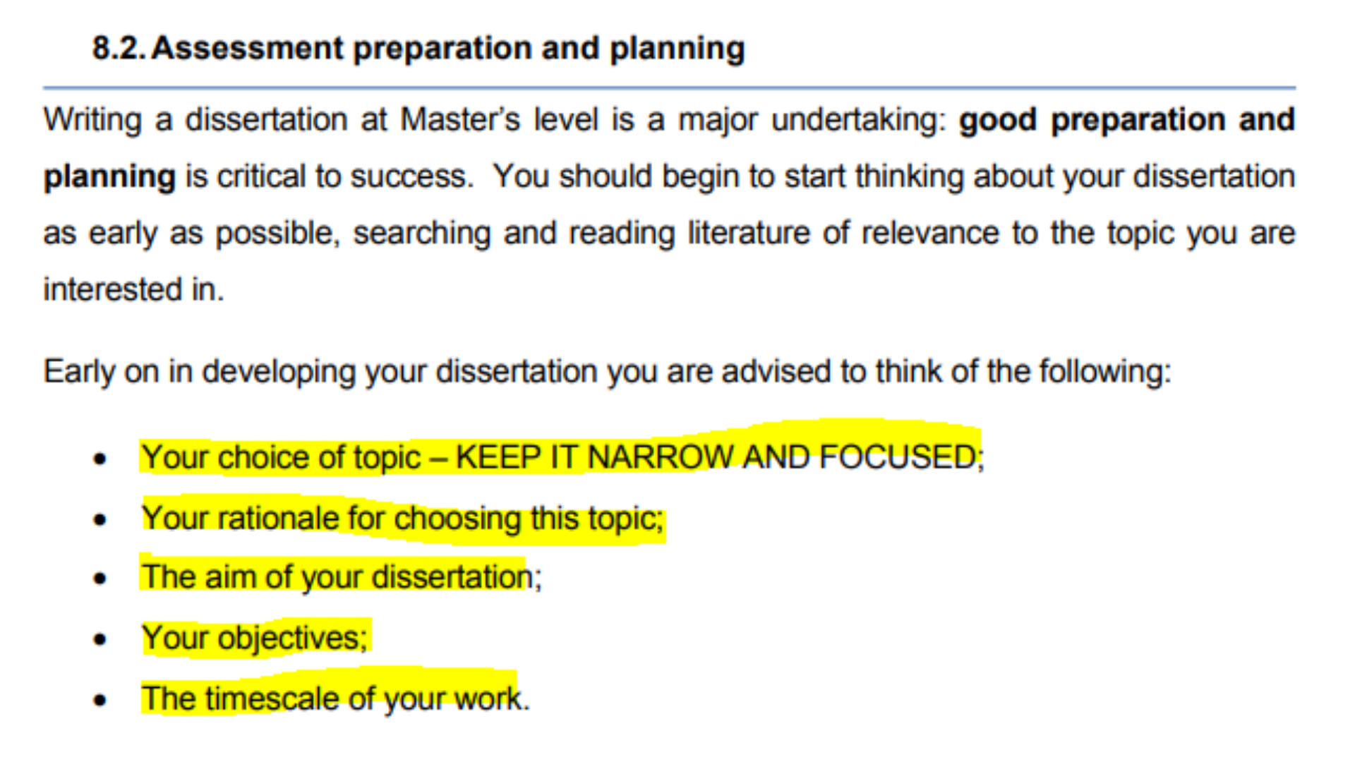 SHGM57 Assessment Preparation and Planning