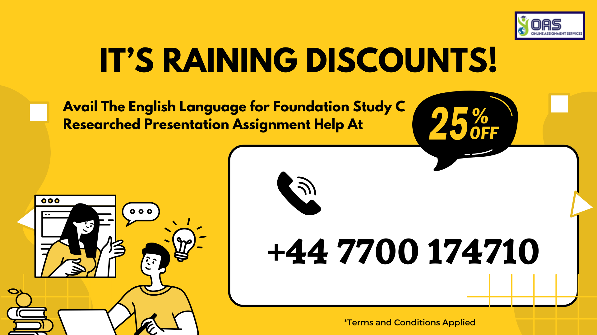 Enjoy 25% discount when you book english language presentation help in the UK with us.