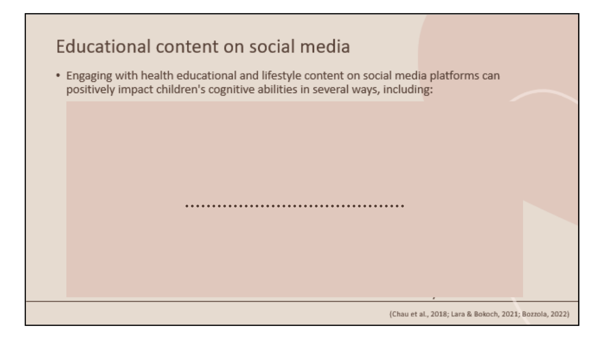 educational content on social media.