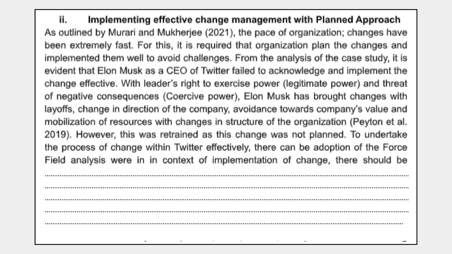 Implementing Effective Change Management with Planned Approach