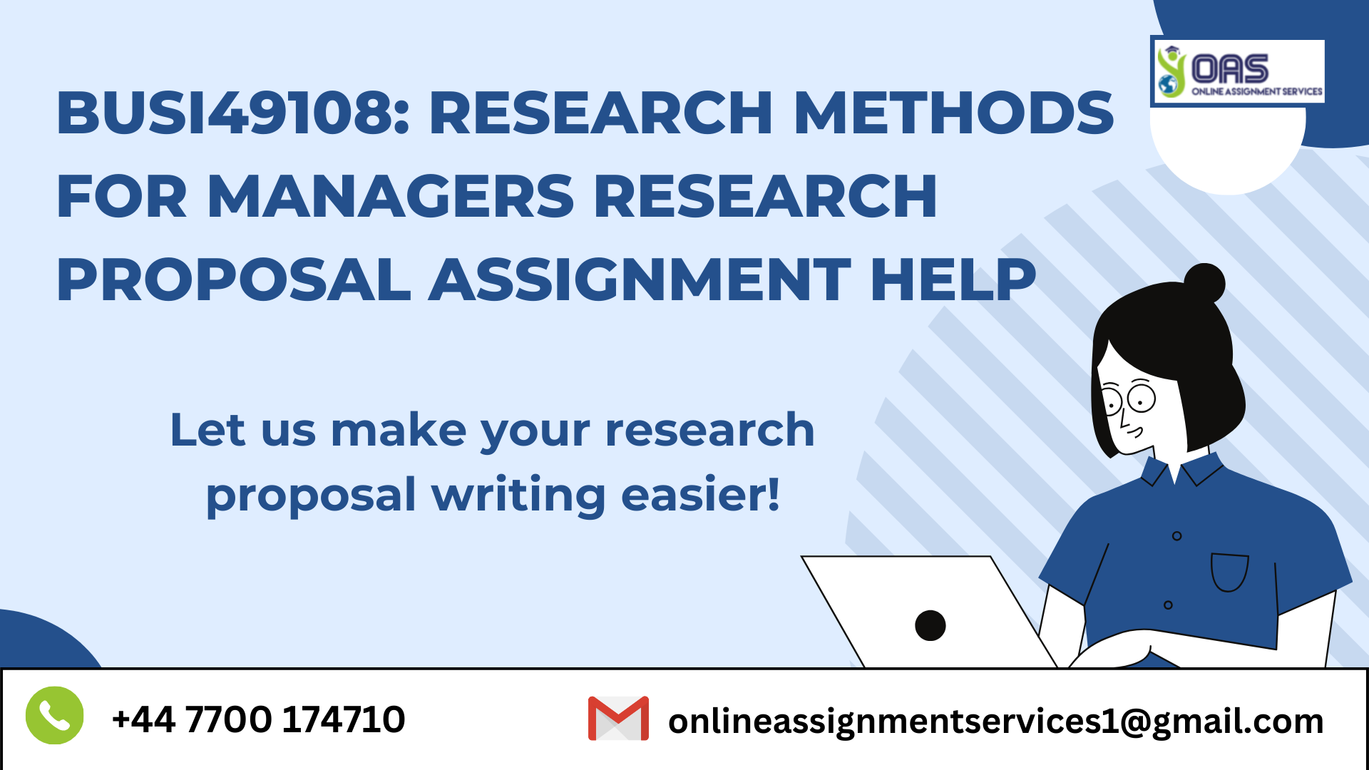 Buy BUSI49108 Research methods for managers research proposal assignment help with OAS in the UK.