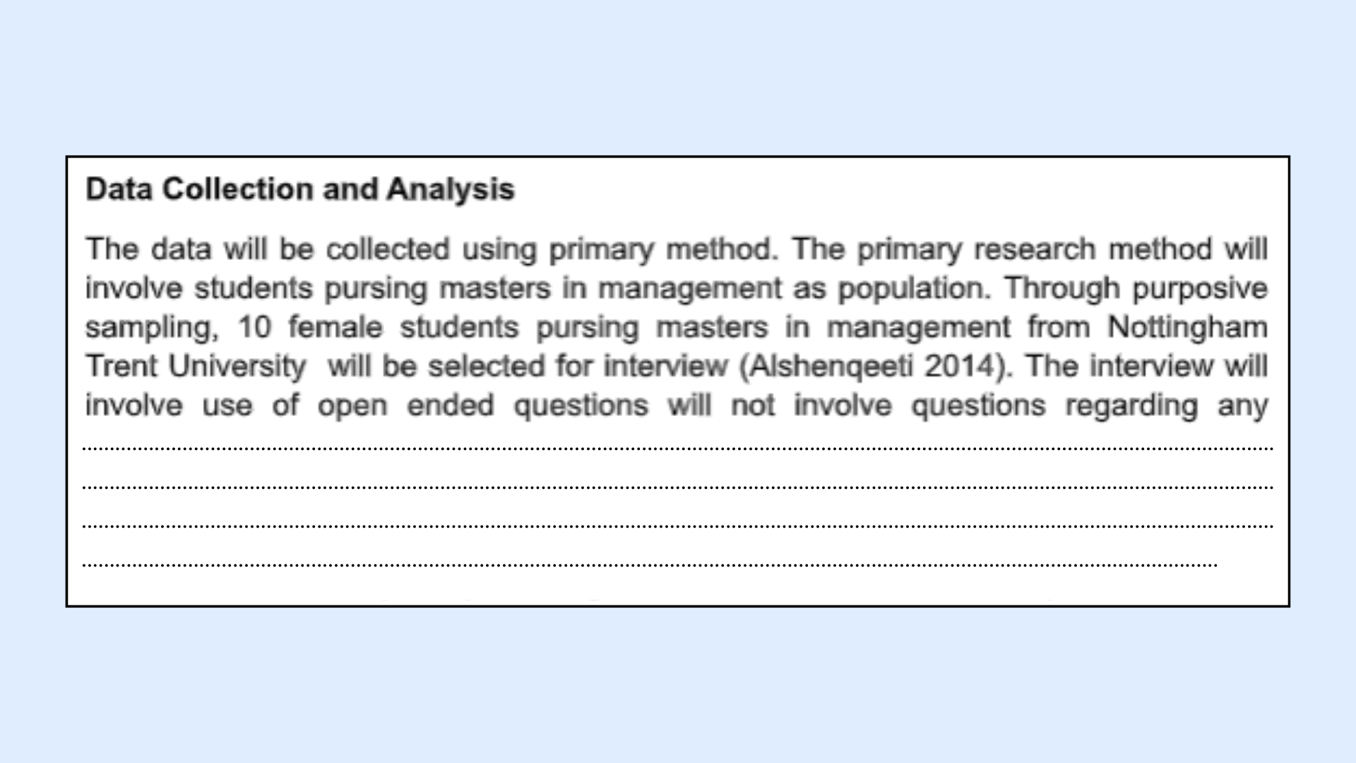 Data Collection And Analysis