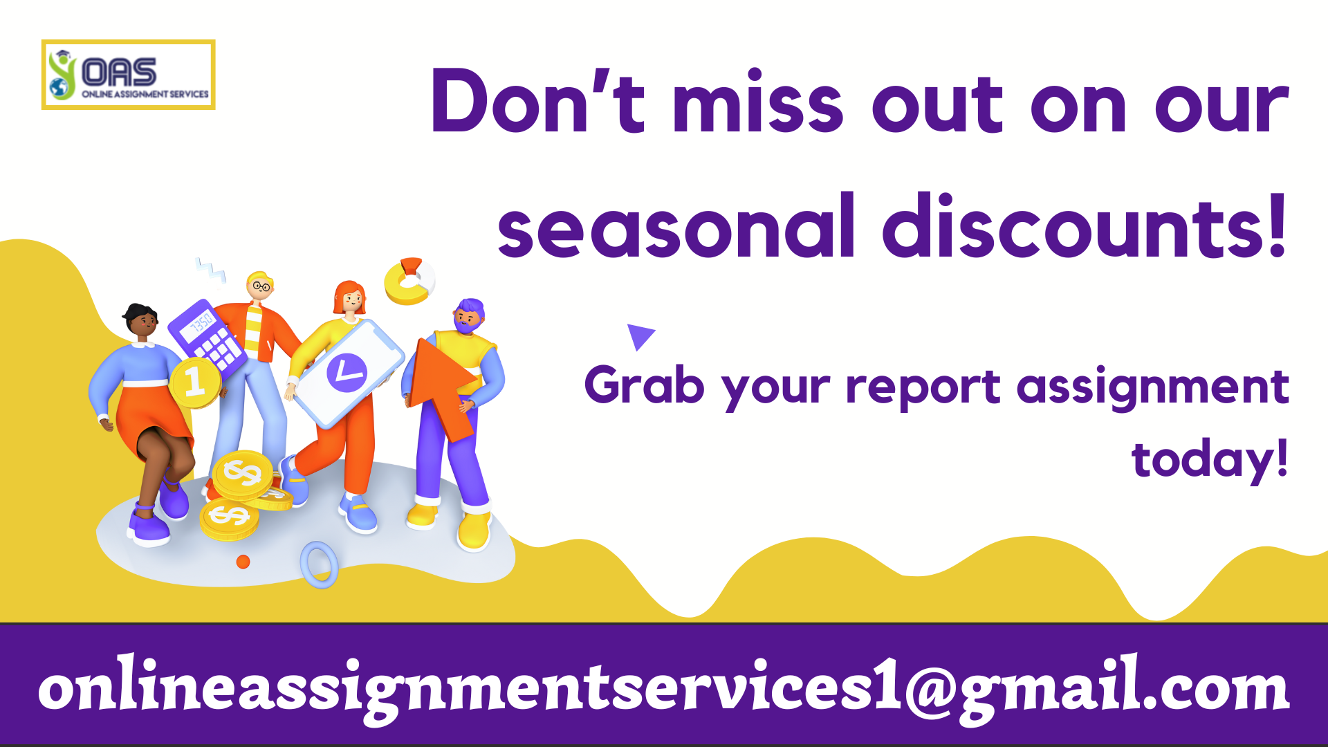 Book our assignment help services to avail our seasonal discounts.