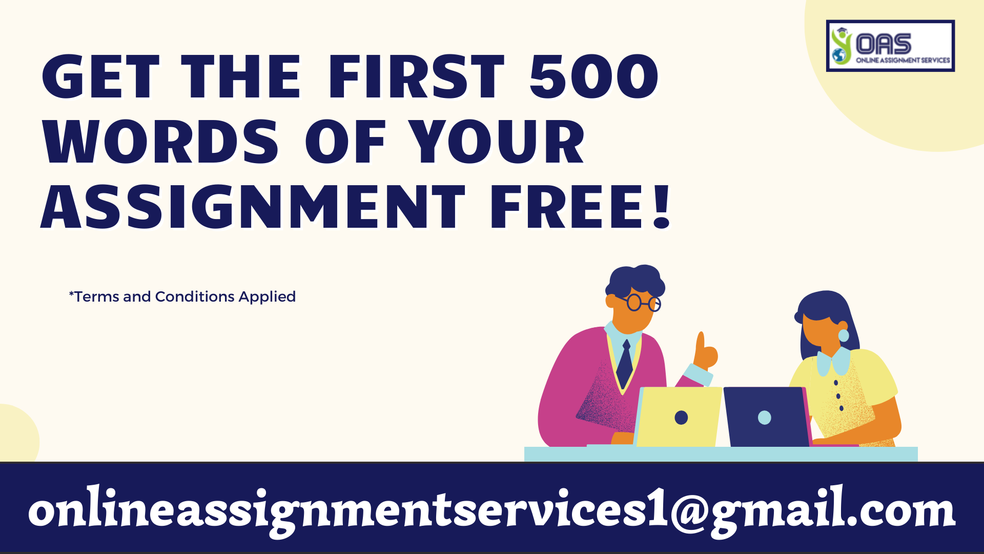 Get the first 500 words of your assignment free with us.