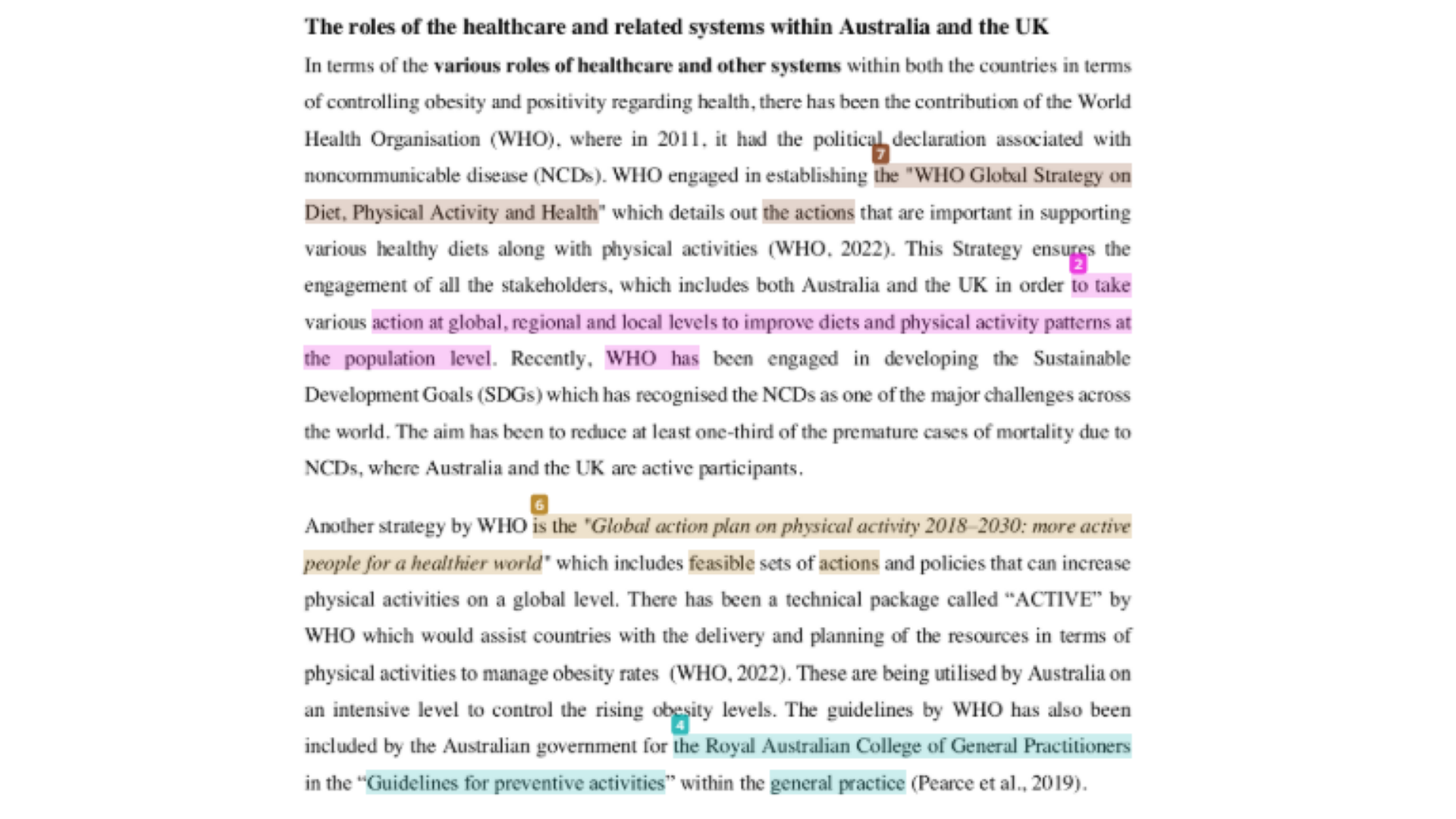 HSM137 The roles of the healthcare and related systems within Australia and the UK