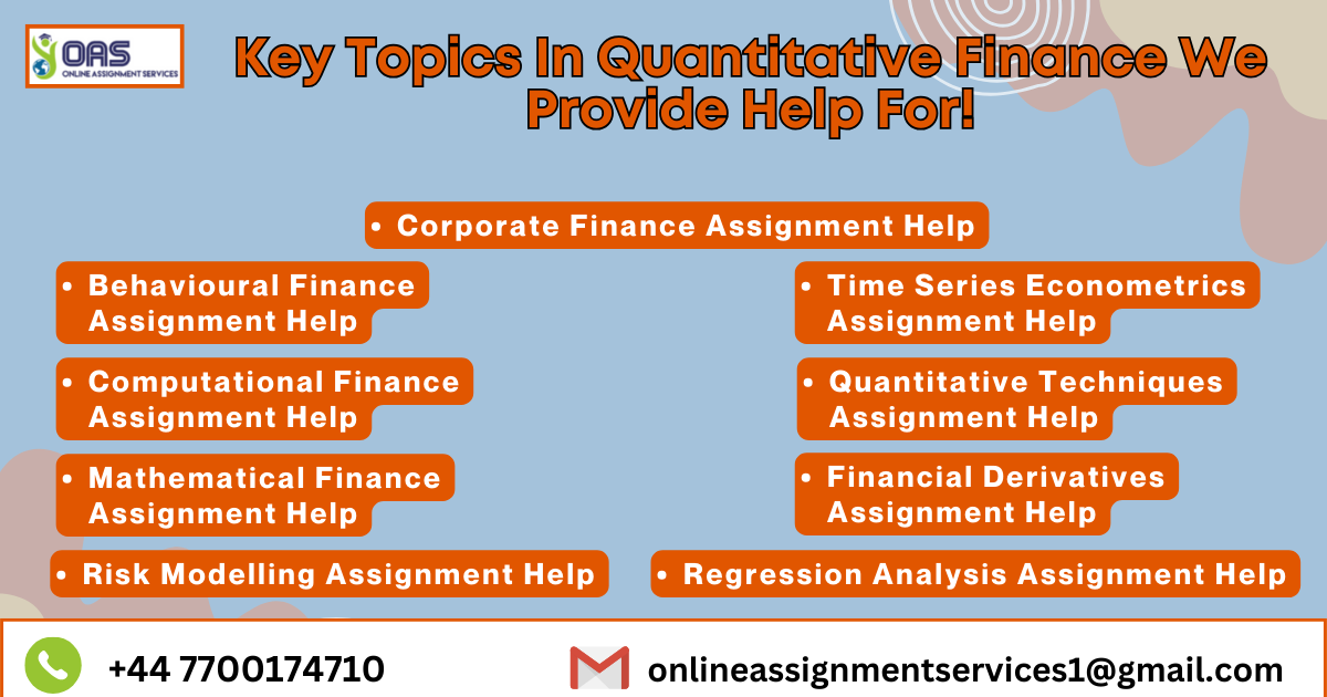 Key Topics of Quantitative Finance and How We Help?