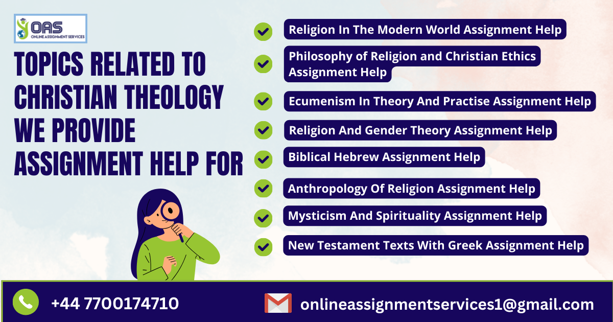 Topics related to Christian theology we provide help for.