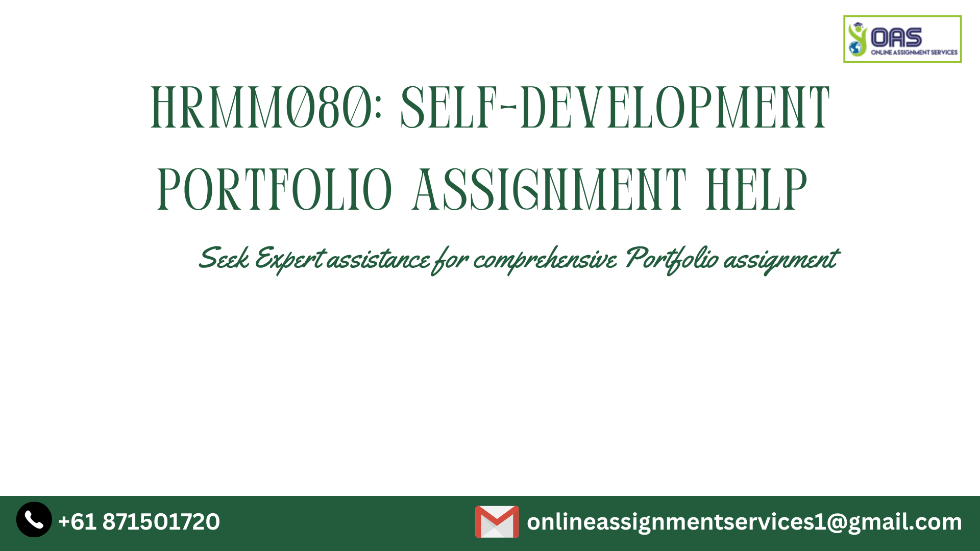 HRMM080 Self-Development Portfolio Assignment Help