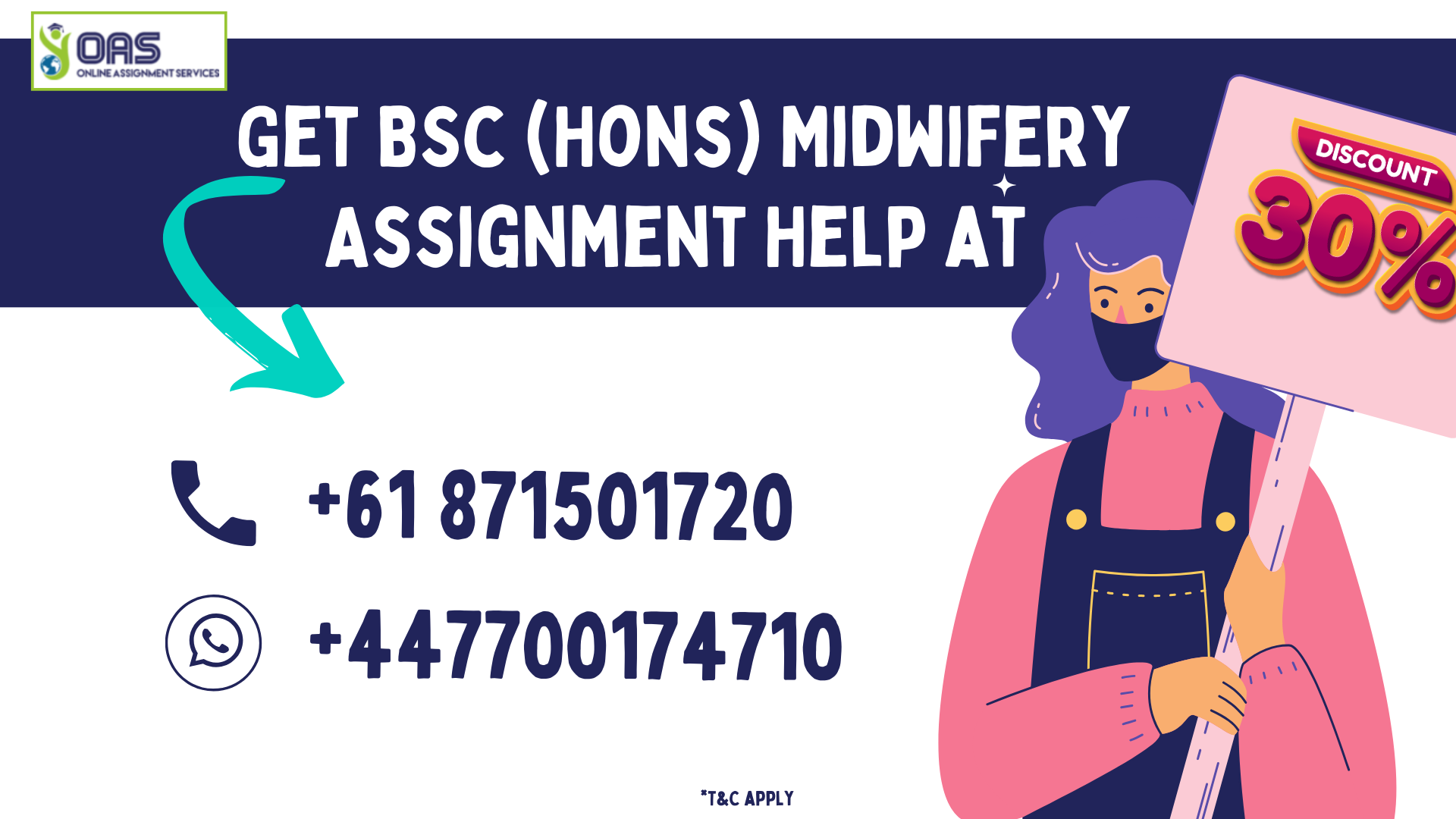 MWY1801 Get BSc (Hons) Midwifery Assignment Help at 30 percent off