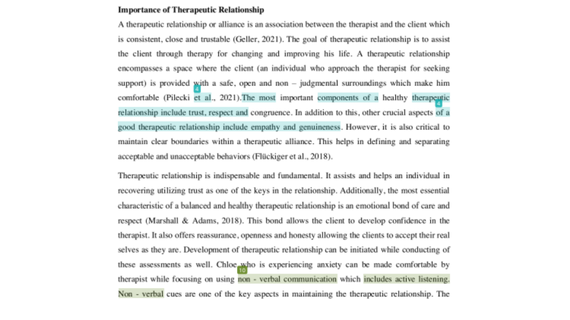 NURM008 Importance of Therapeutic Relationship