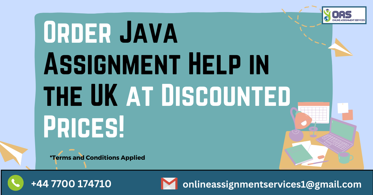 Order Java assignment help in the UK with us at discounted prices!