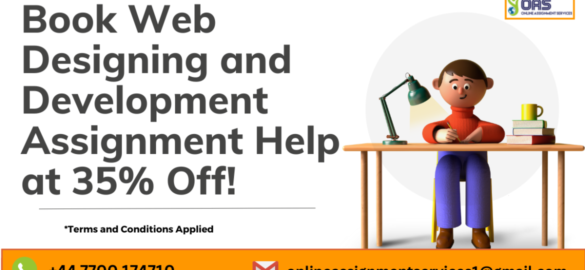 Book web designing and development assignment help at 35% off!