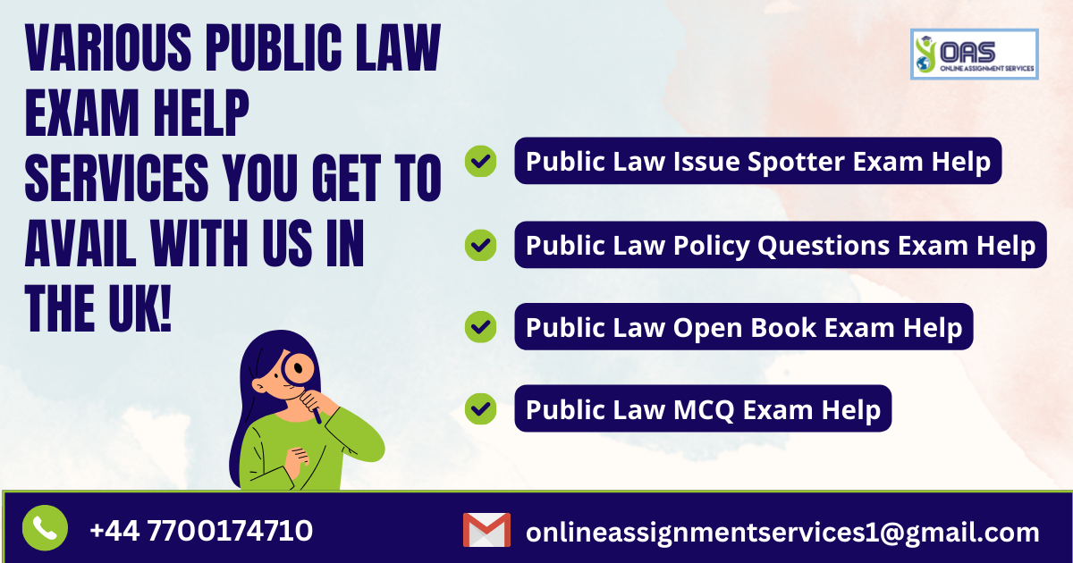 Various public law exam help services you get with OAS.