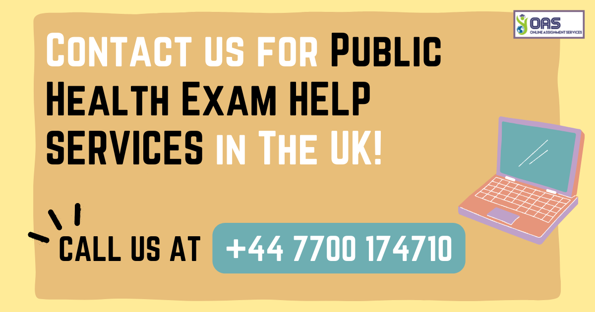 Contact us for public health exam help services in the UK.