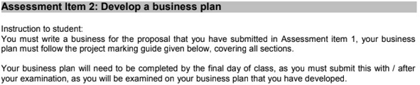 4 Business Plan Assignment Help