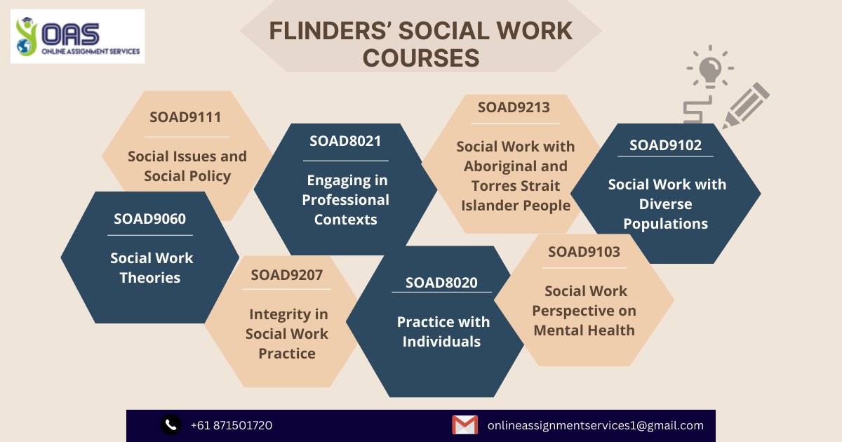 Social work courses provided by Flinders' University