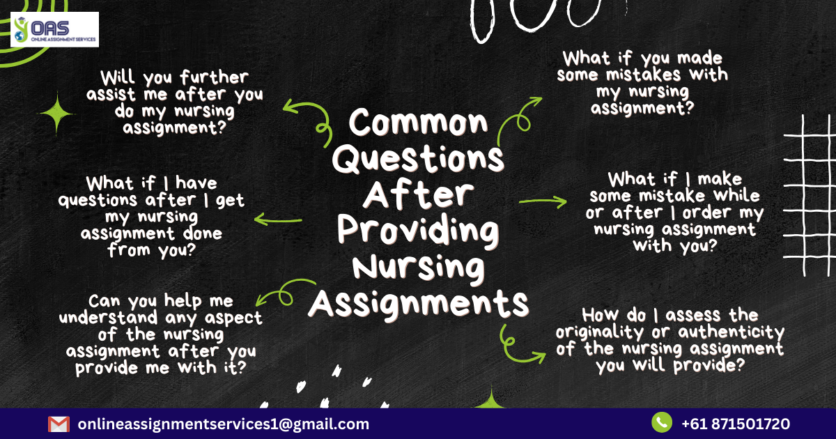 Questions after providing assignment for 'do my nursing assignment'