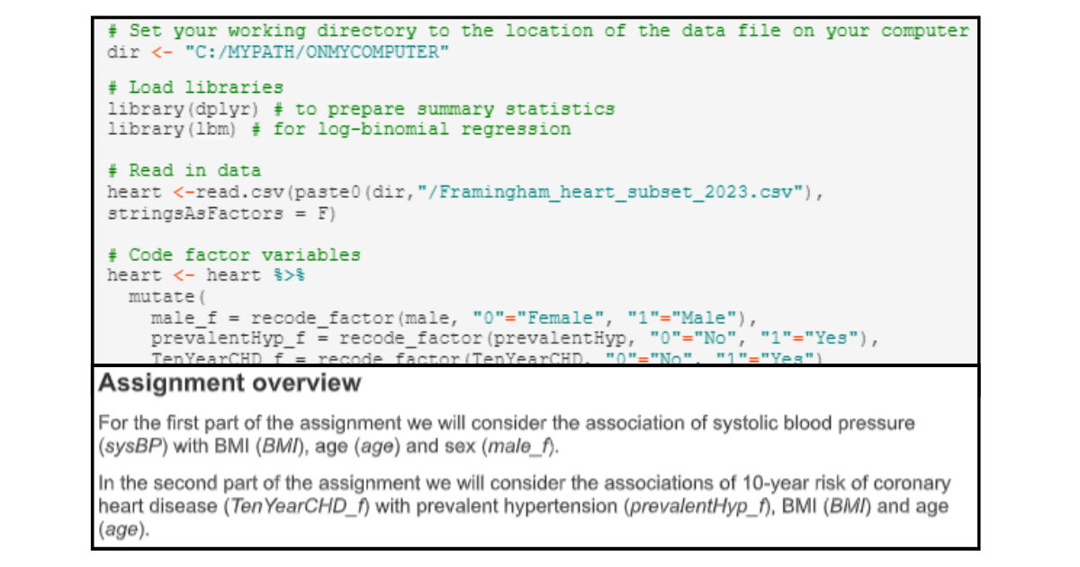 An Assignment Sample for R script Programming