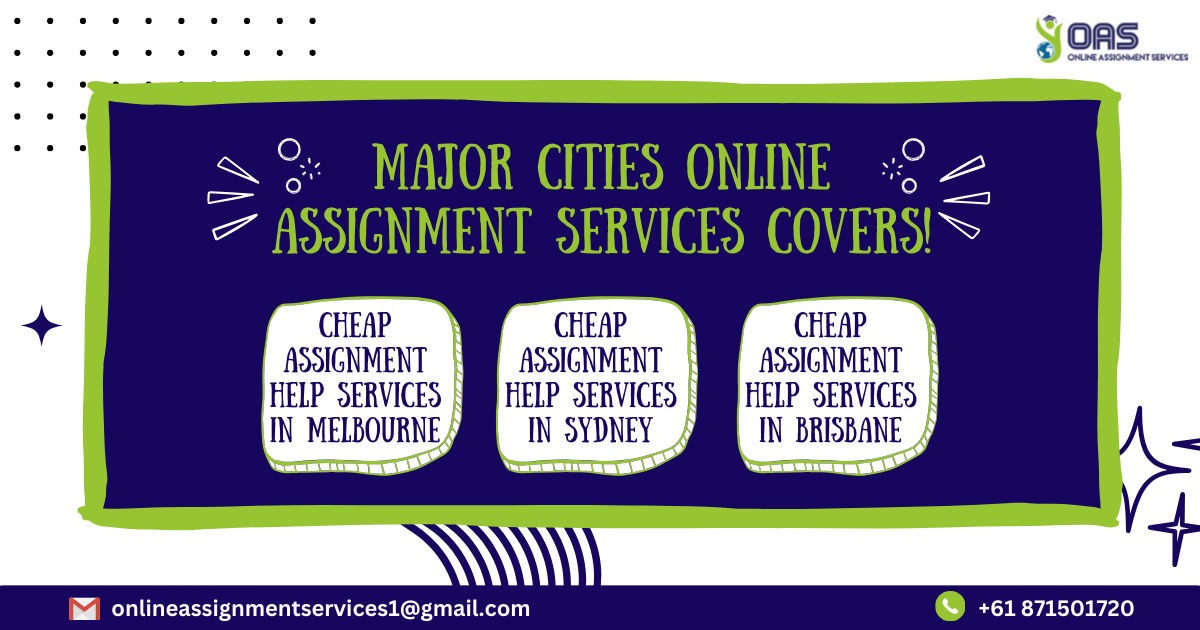 Major cities Online Assignment Services covers.