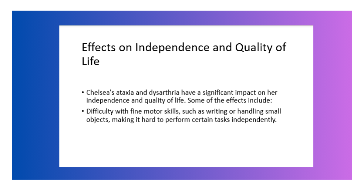 Effects on Quality of Life in NRSG372