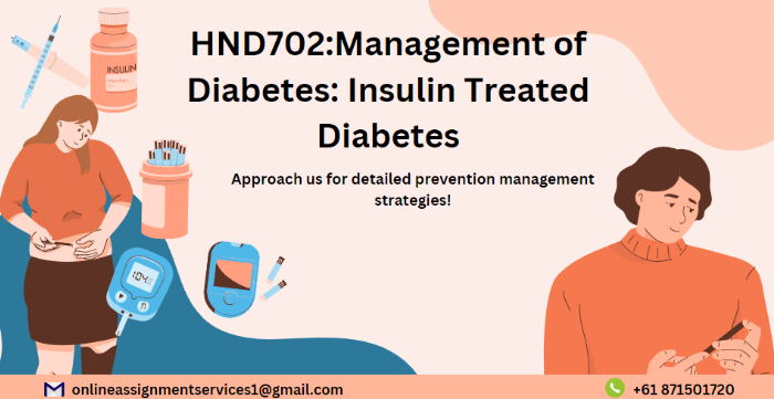 HND702 Insulin Treated Diabetes Assignment Help