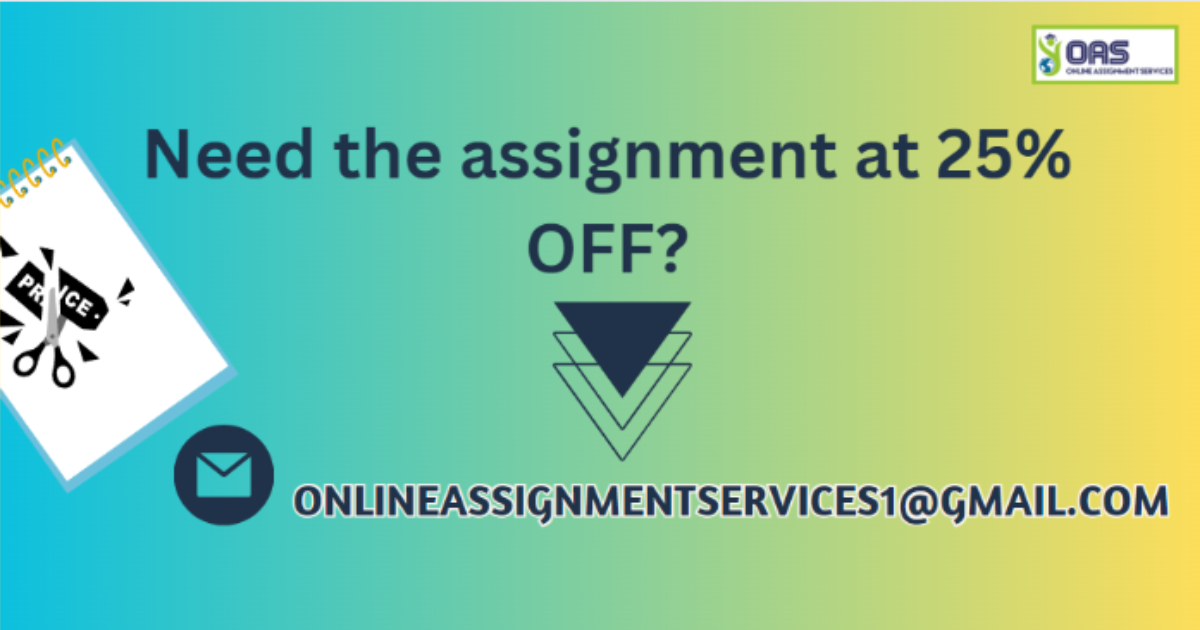 Need the assignment at 25% off