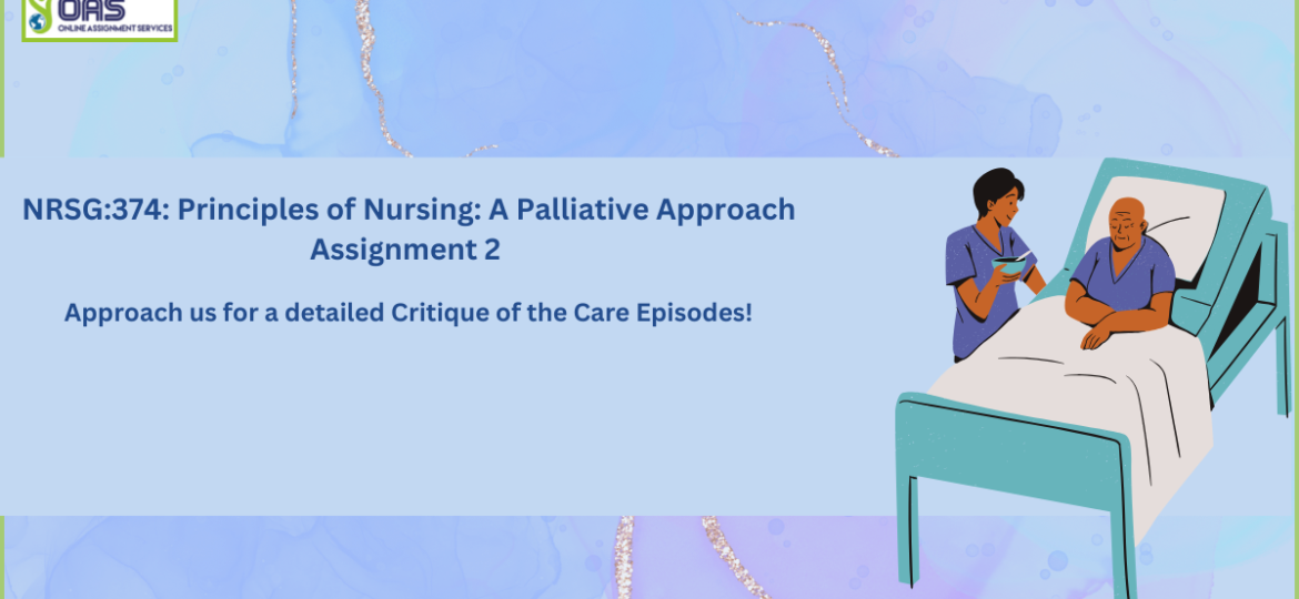 Principles of Nursing A Palliative Care Approach Assignment 2