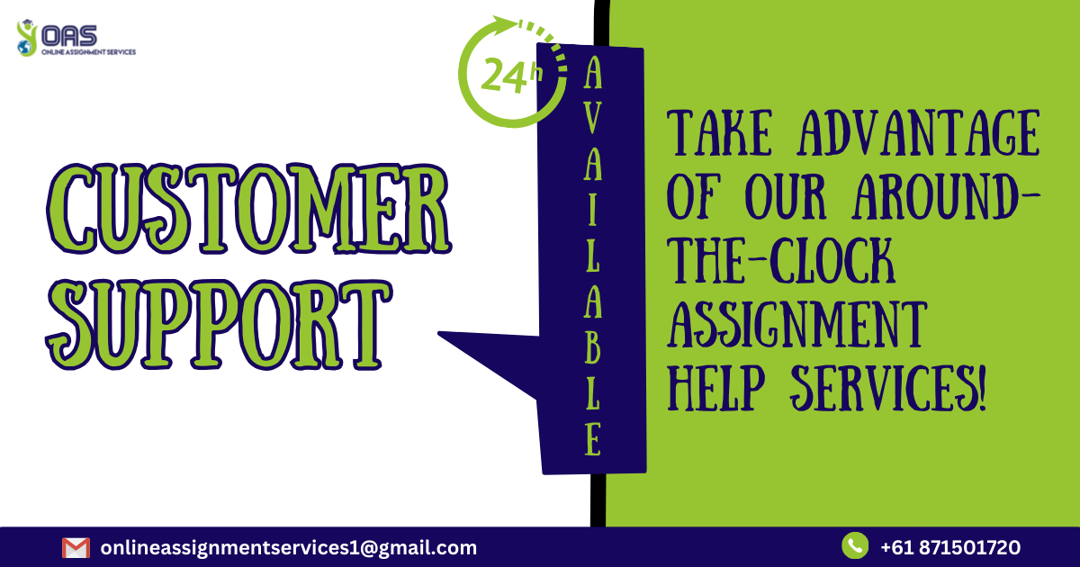 Take advantage of our 24/7 services when you book assignment help with us.