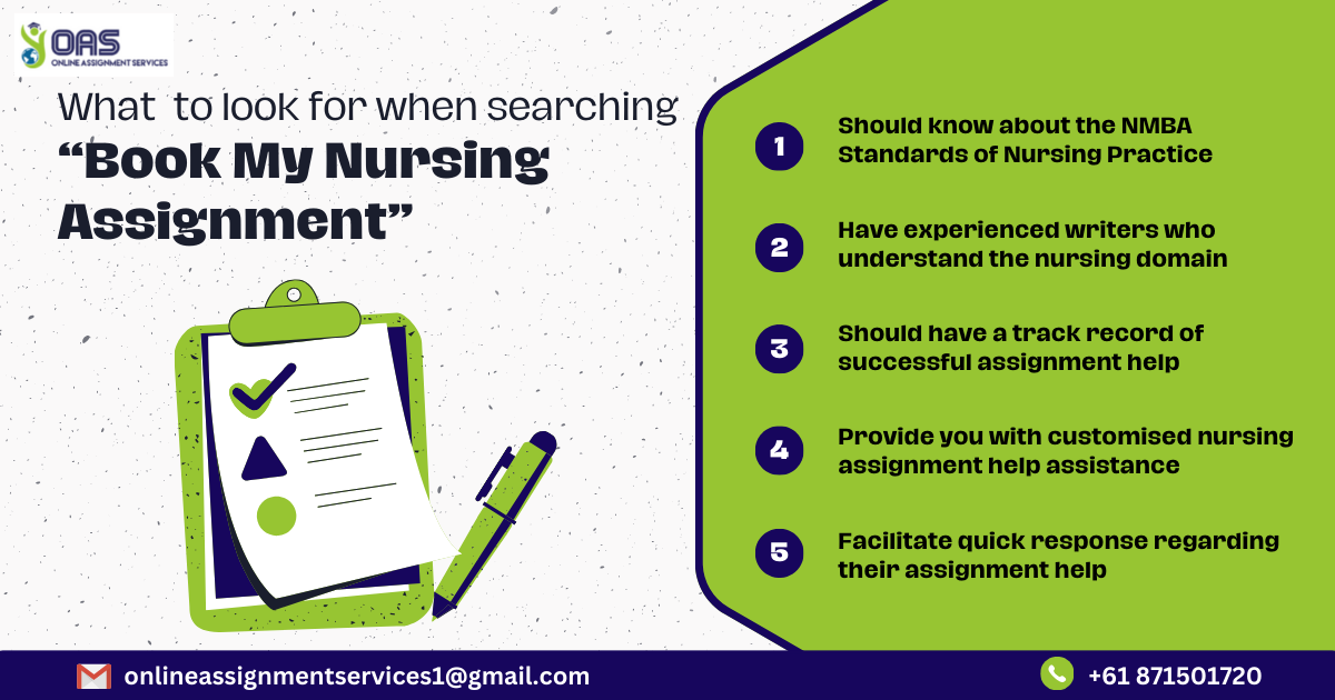 Know what to look for when searching "Book My Nursing Assignment".