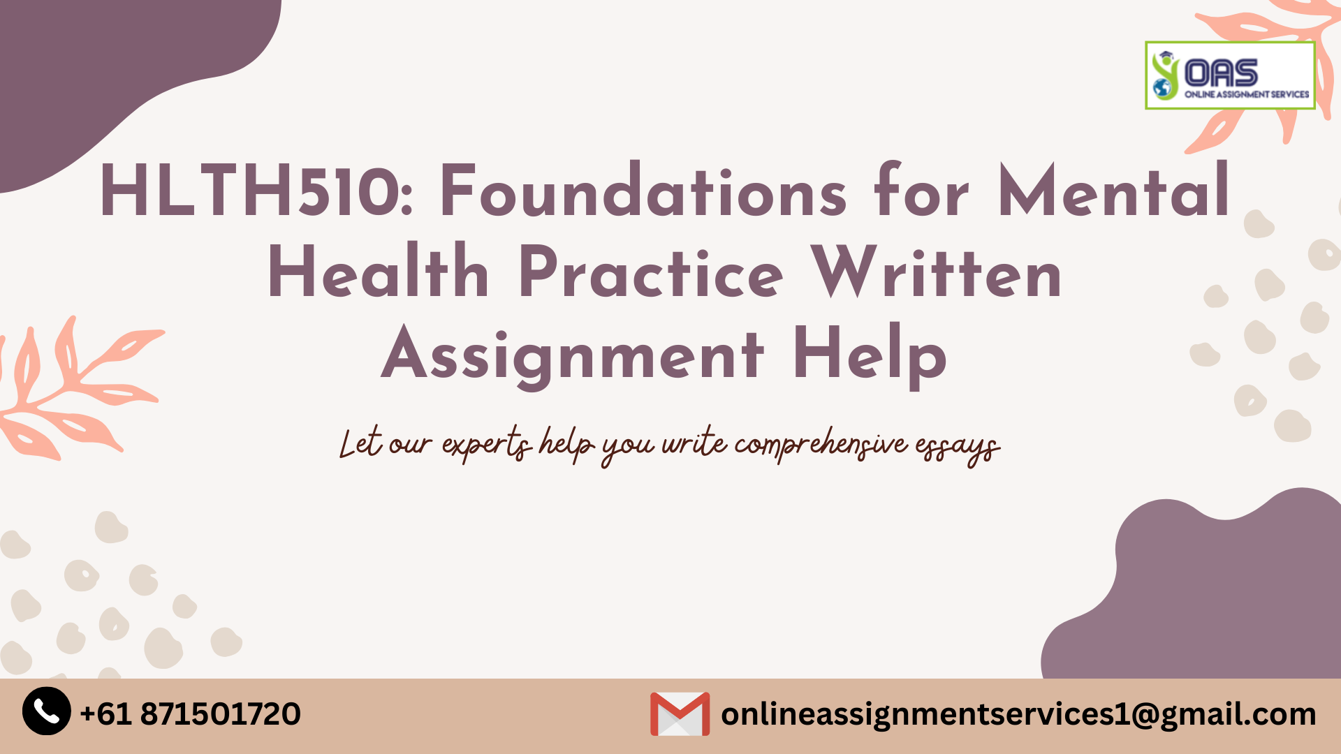 HLTH510 Foundations for Mental Health Practice Written Assignment Help