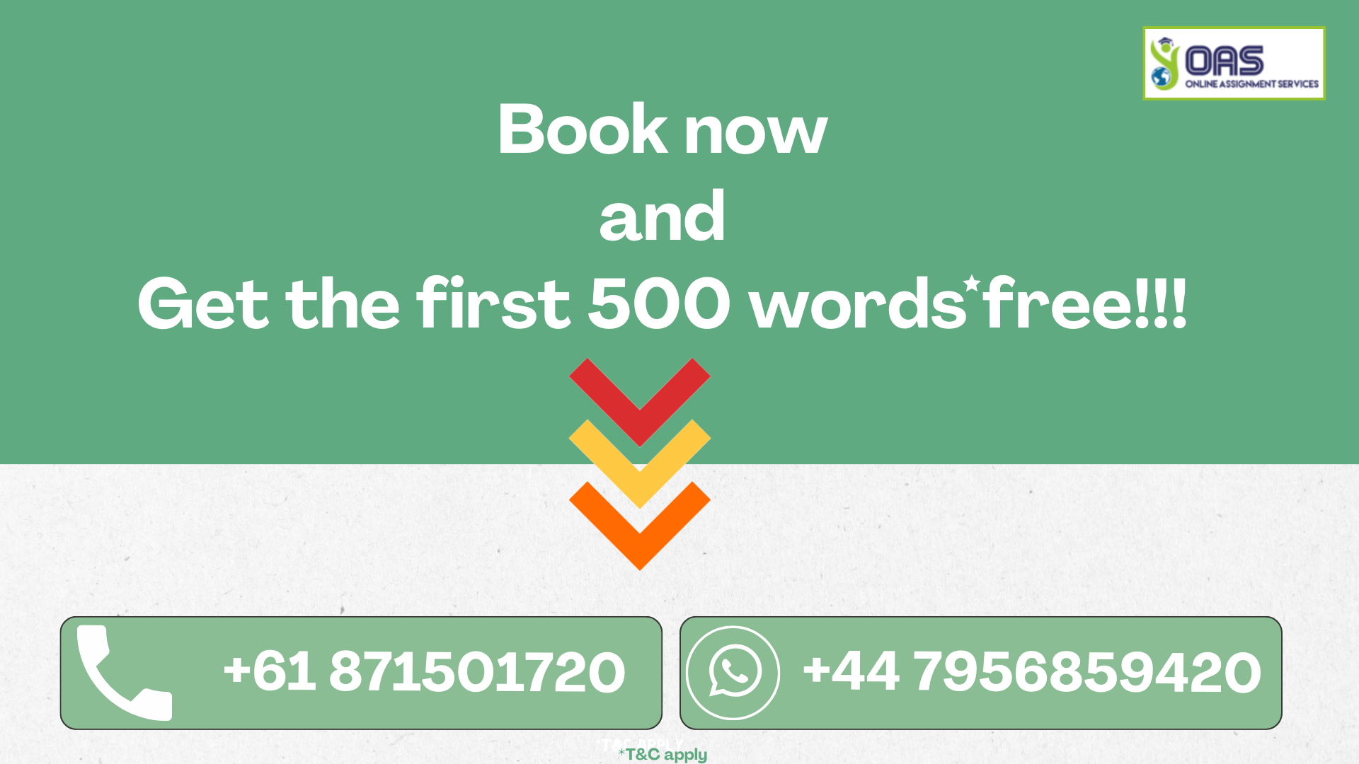 Book now and Get the first 500 words free for ECON6001