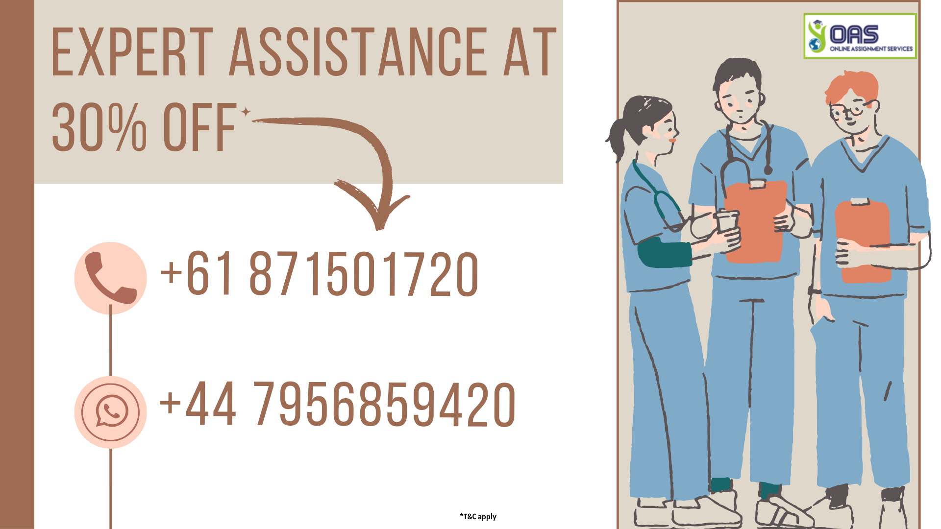 Expert assistance at 30 percent off for INC6