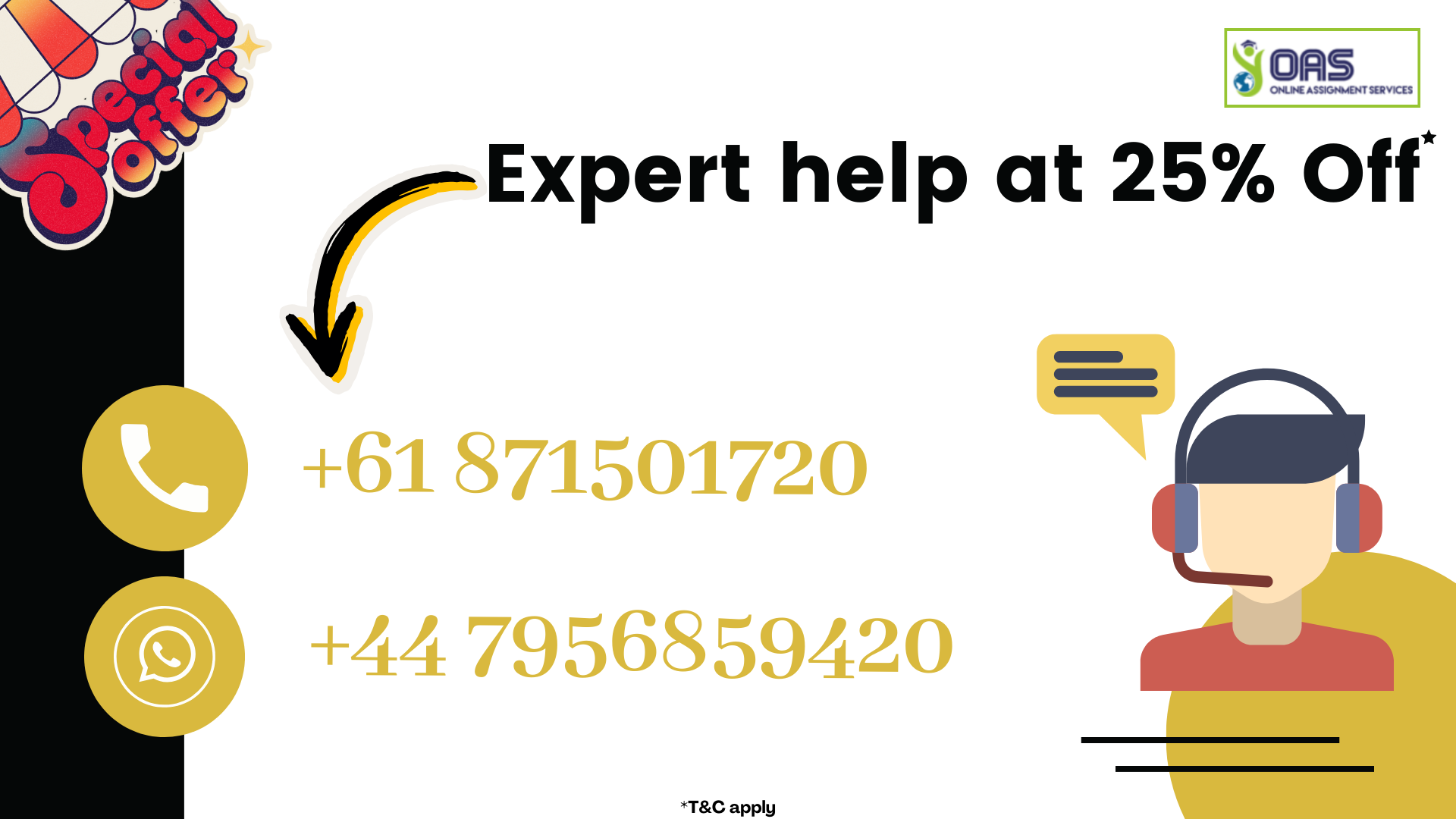 Expert help at 25 percent off for WELF7029