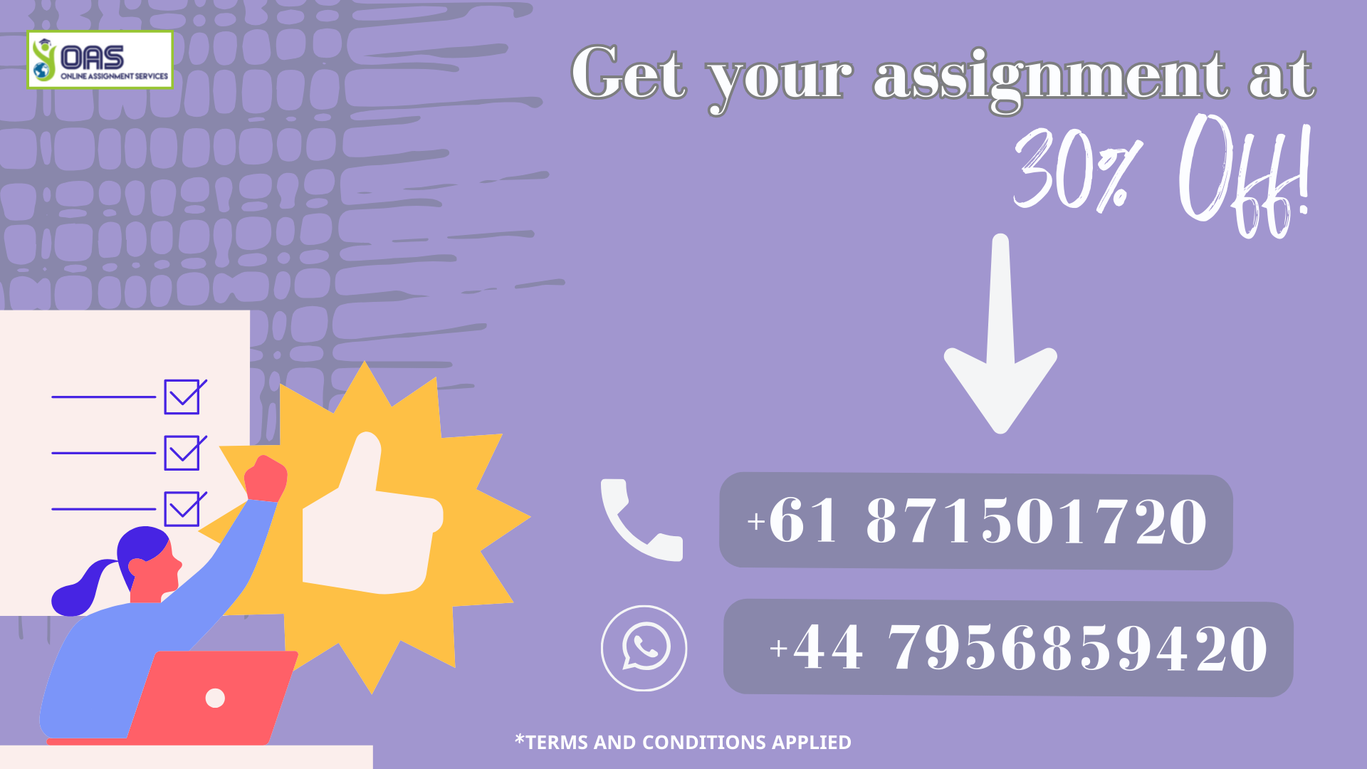 Get your assignment at 20 percent off for HPS121