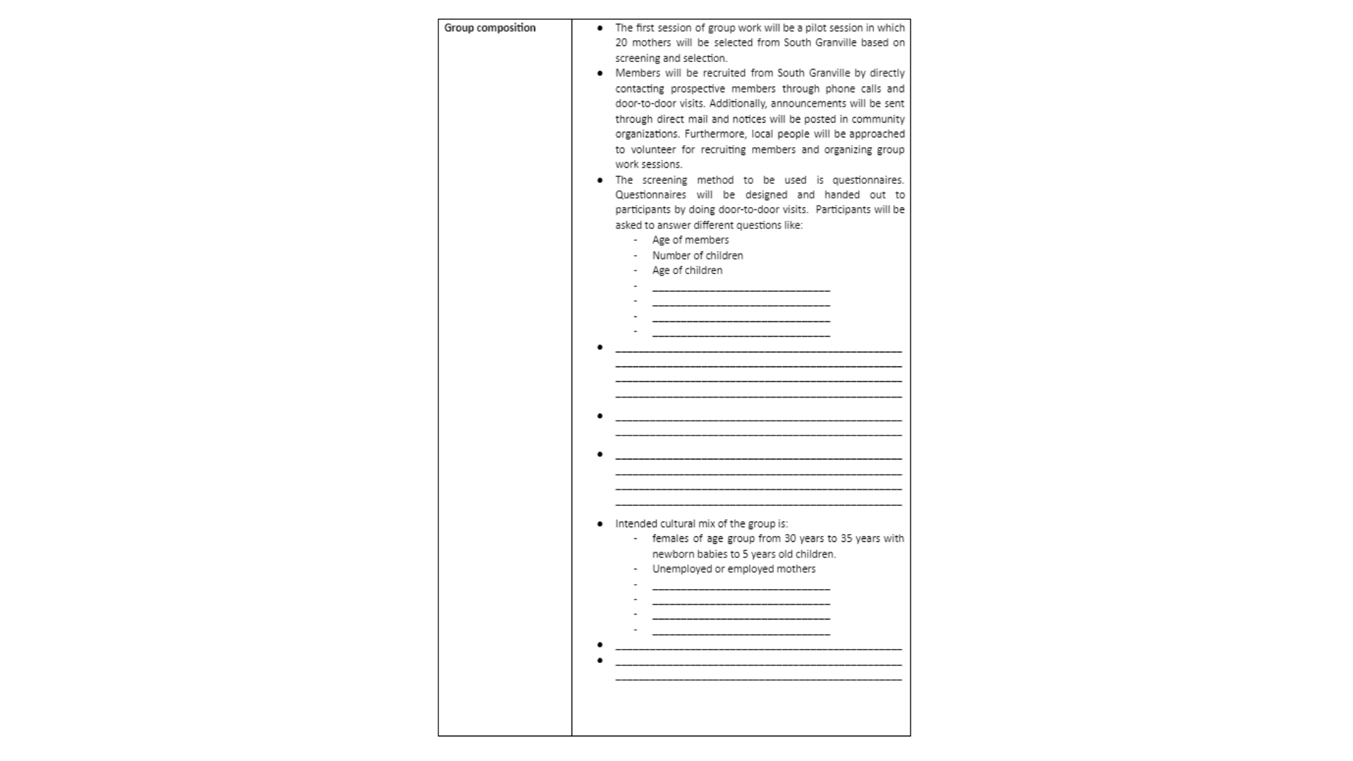 HSSW511 Plan Outline Part 2