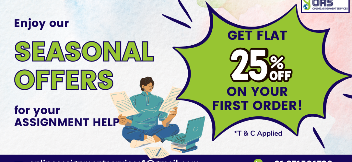 Enjoy our seasonal offers when you book our assignment help online in Canberra.