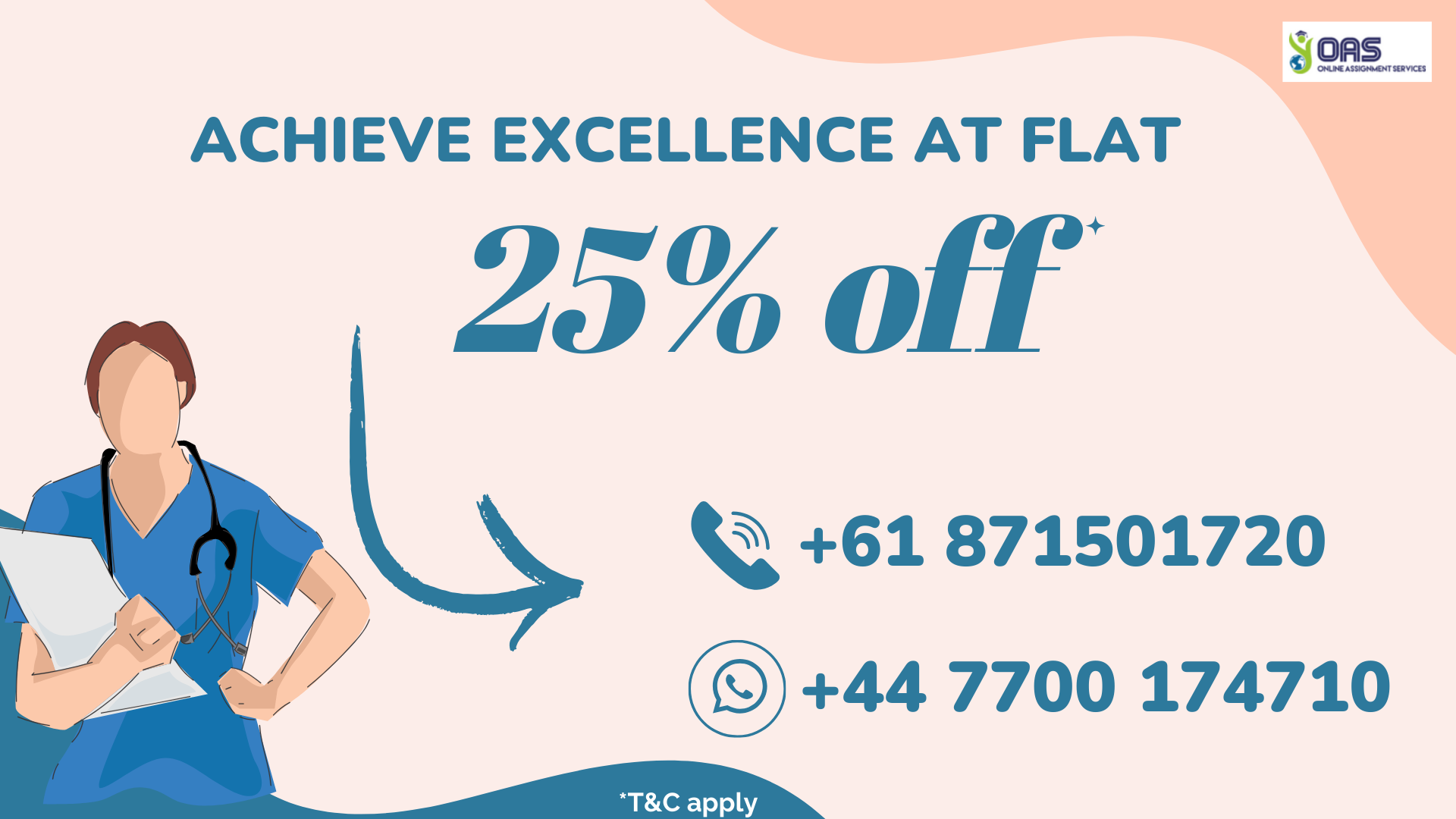 Achieve Excellence at flat 25 percent off for NURS12165