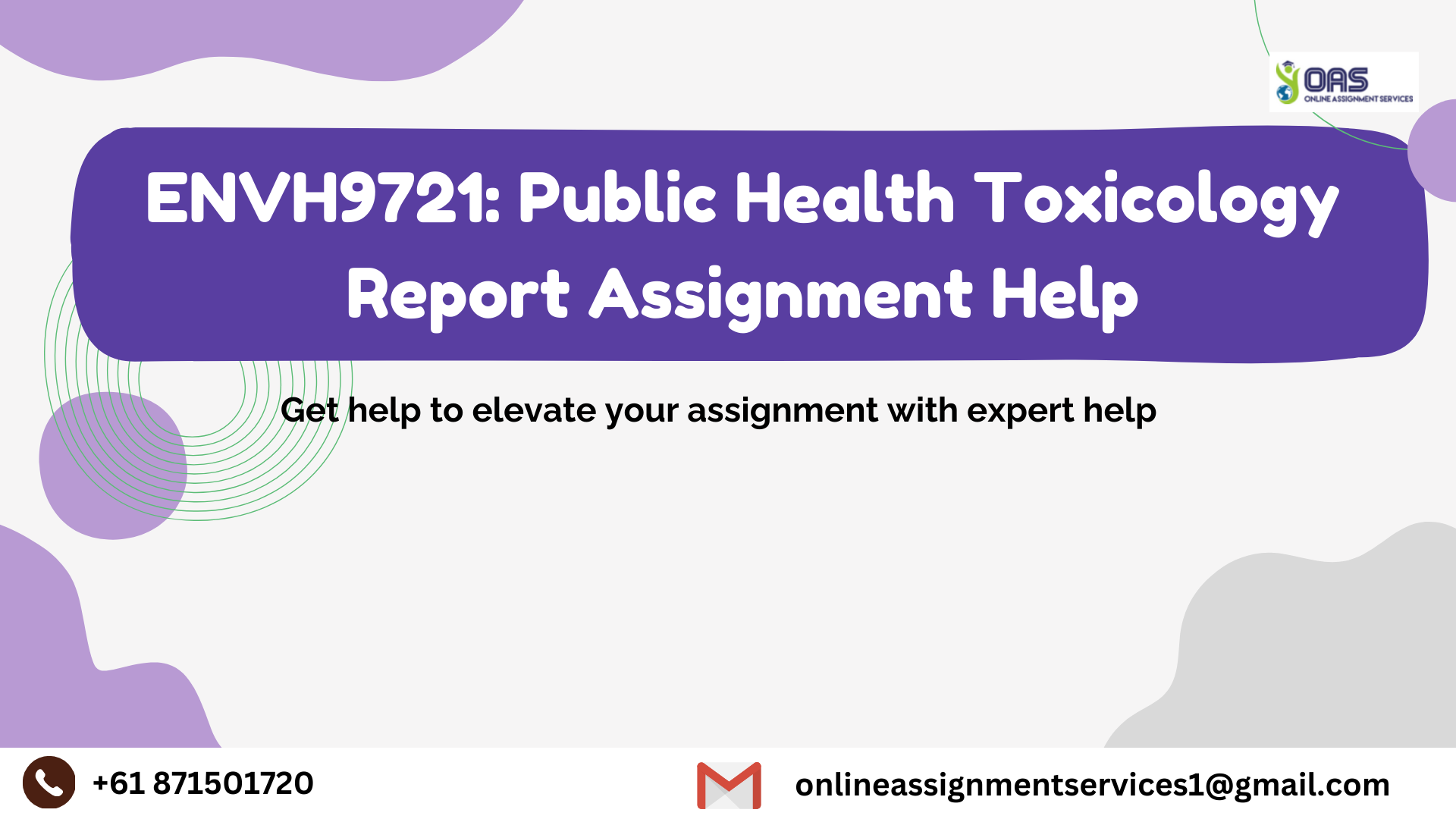 ENVH9721 Public Health Toxicology Report Assignment Help